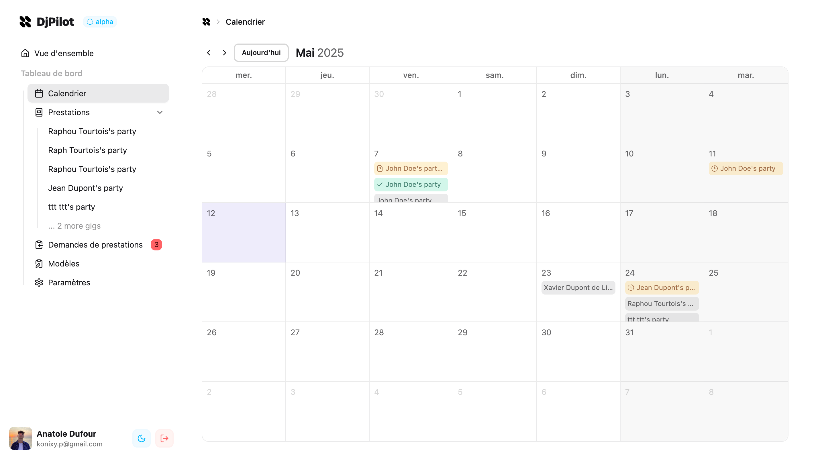 calendar illustration light